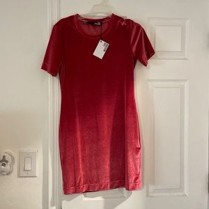 Pink Moschino Velvet Dress